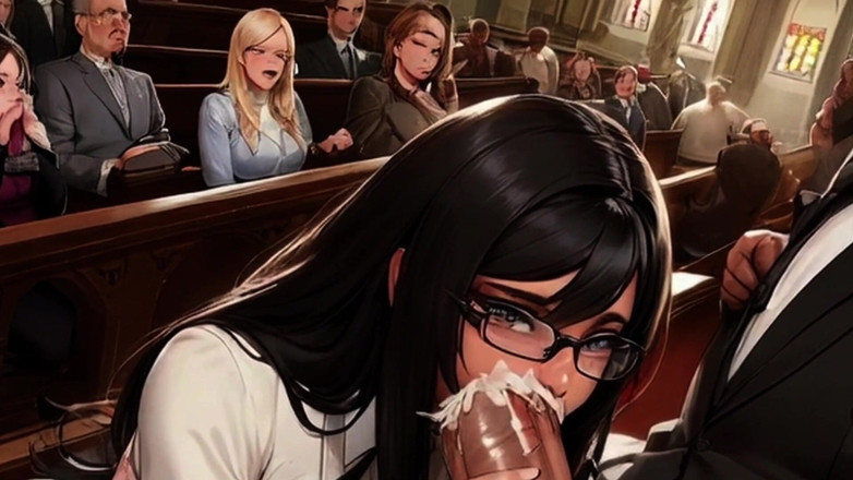 Spicy Toons: सेक्सी महिला चर्च में मेरे लंड के साथ खेलती रहती है....