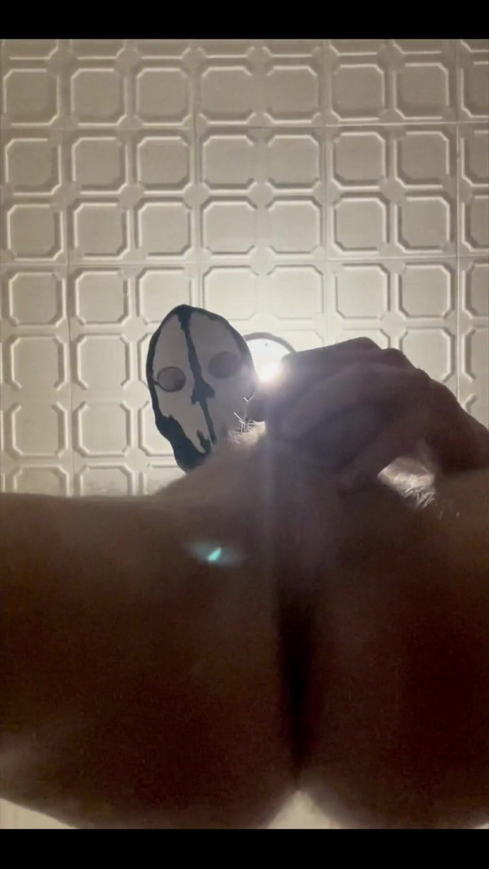 Johnny69227: 7 Inch (18cm) Hot Cock Owned by a Masked Slim Twink....