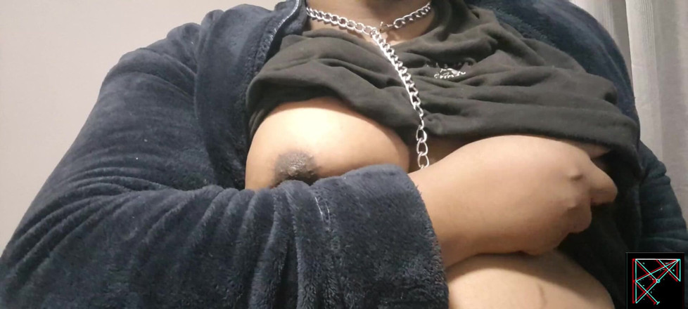 Eleasihle Esma: Submissive Trans BBW Goth Plays with Herself for Her Domme