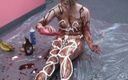 Solo Sensations: Horny bitch gets covered in whip cream and chocolate syrup