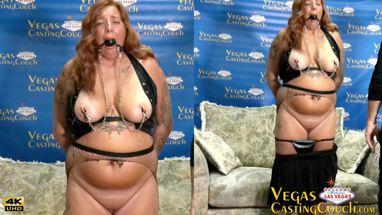Vegas Casting Couch: Ginger James -bdsm Ass -pussy Hooked-crop-fuck Machine- Wand Clit Toyed