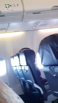 Airplane! Sucking Dick and Masturbating