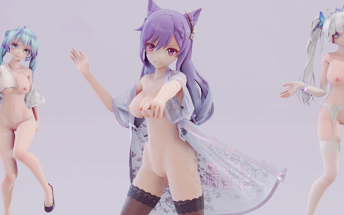 MikuMotion: [mmd] Topi Berseri Katsuharu Hurly Burly Seragam erotik striptis tiga...