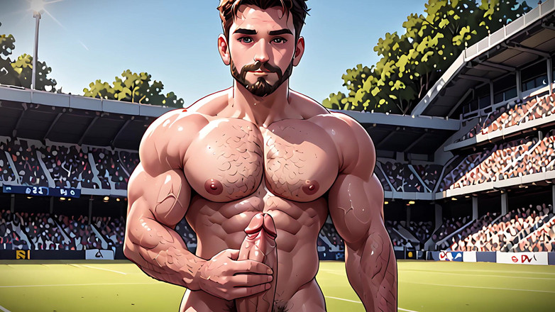 Erotic Man: Muscoloso e completamente nudo