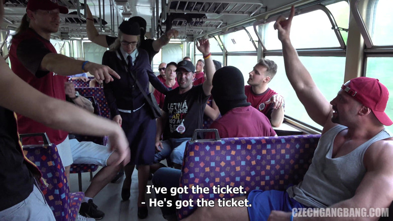 Czech Gang Bang: Czech Gang Bang 21 - Part 2: Train Conductor Joins a Hardcore Football-fan...