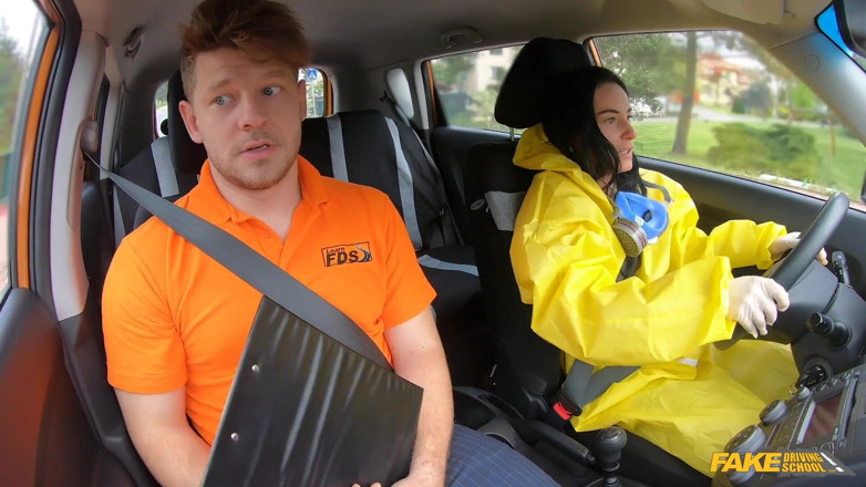 Fake Driving School: Take off My Hazmat Suit and Fuck Me