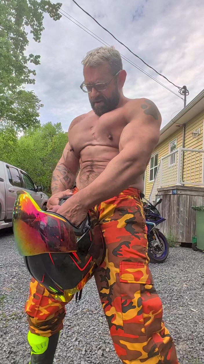 Bruiserwood: Playing with My Motorcycle Helmet