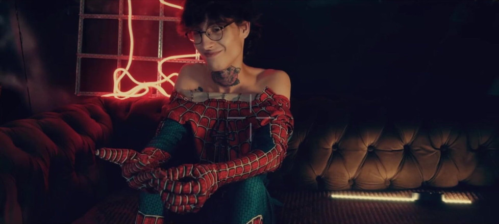 HotDogs studio: Spider Man Costume. Bottom Boy a Pose. Ass Hole