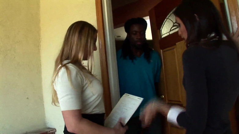 Femdom Sex: The degenerate slut duo want to suck black bulls nuts...