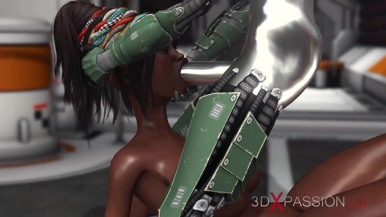 3dxpassion: Sex on the exoplanet! Sci-fi android fucks hard a hot...