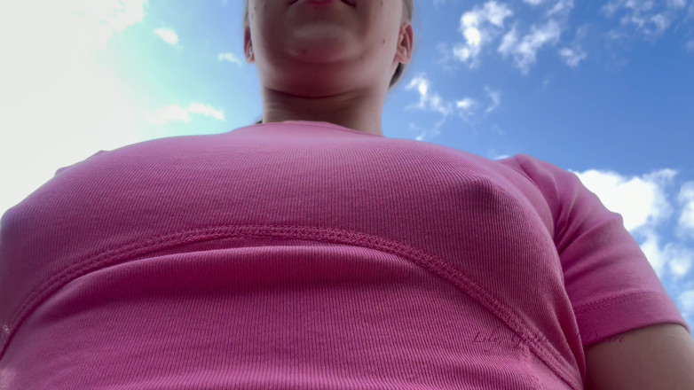 Lily, Goddess of Desire: Cute Roller Skater with Braids Shows You Tits
