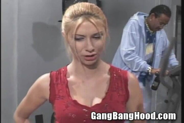 Gang Bang Hood: Anal Gym Ho White Bitch Big Black Dick Anal Train...