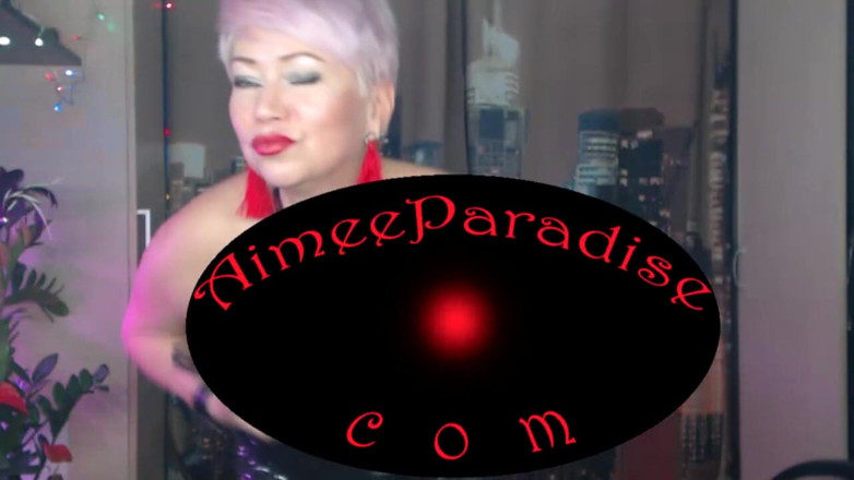 AimeeParadise: Hot Russian MILF rides a rubber dick and shakes big...