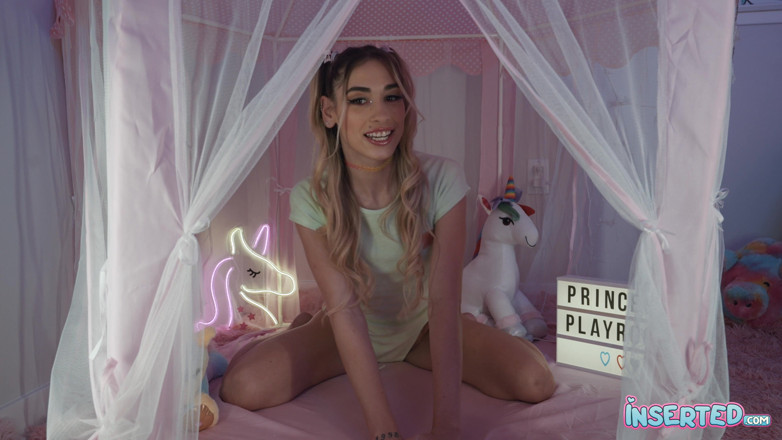 Inserted: INSERTED Delilah Day shows off her pink