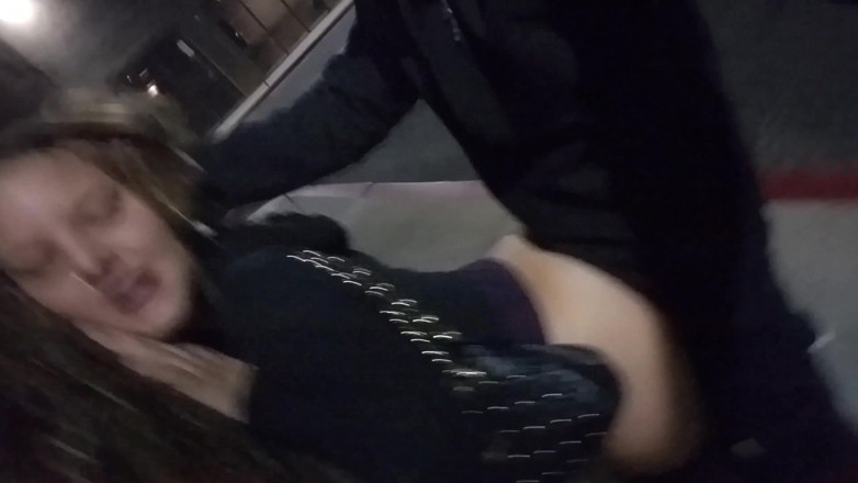 Mya Lane: Wife Fucked Behind Bar in Parking Lot and Drains Cock