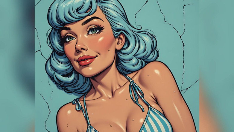 AI Porn: Big Boob Babes in Swimsuits Art