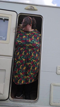SSBBW Ladybrads Vs Caravan Door