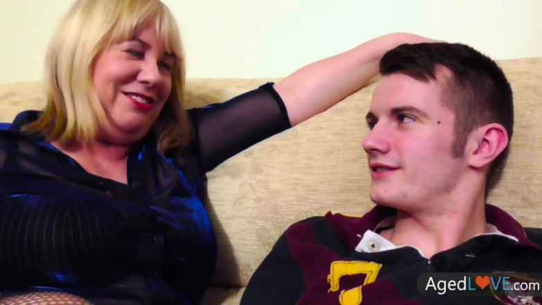 Old Nanny: AGEDLOVE - Trisha, hot mature likes young cock boys