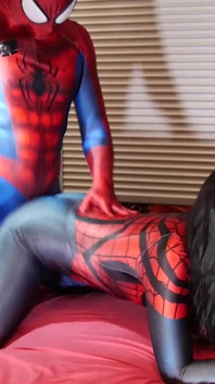 Natacha Guapa is Spidergirl creampie zentai
