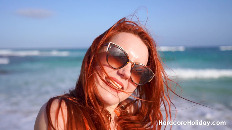 Hardcore Holiday: Horny Redhead Gets Fucked