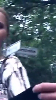Public Phone Deepthroat Slut Swallows Thick Load