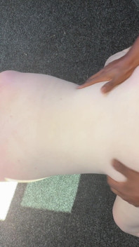 Scottish BBW Takes a Huge Load All Over Her Big Ass and Pussy From a BBC