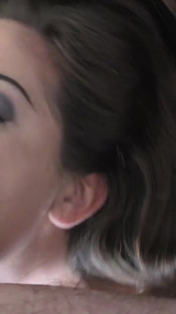 Tanned UK Throat Slut Gags on Huge Cock