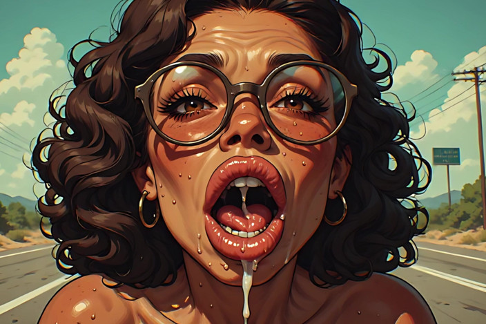 AI Porn: Retro-stil, sperma-liebhaber-kunst