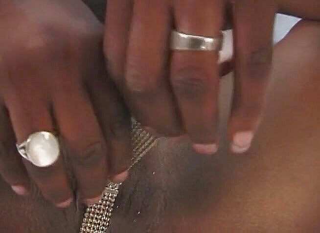 Black Jass: Ebony slut with colored hair gets pussy fucked