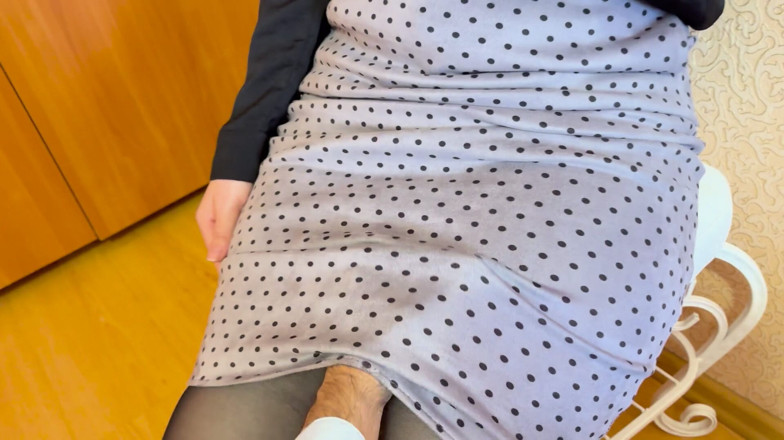 Spacenintenda: Stepmommy Freeze Sex Pantyhose Foot and Doggystyle Orgasm