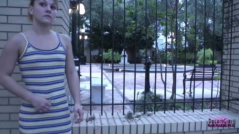 Dream Girls: Shy waitress gets naked at a construction site