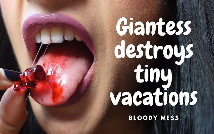 AnittaGoddess: Giantess vore and destroys tiny vacation