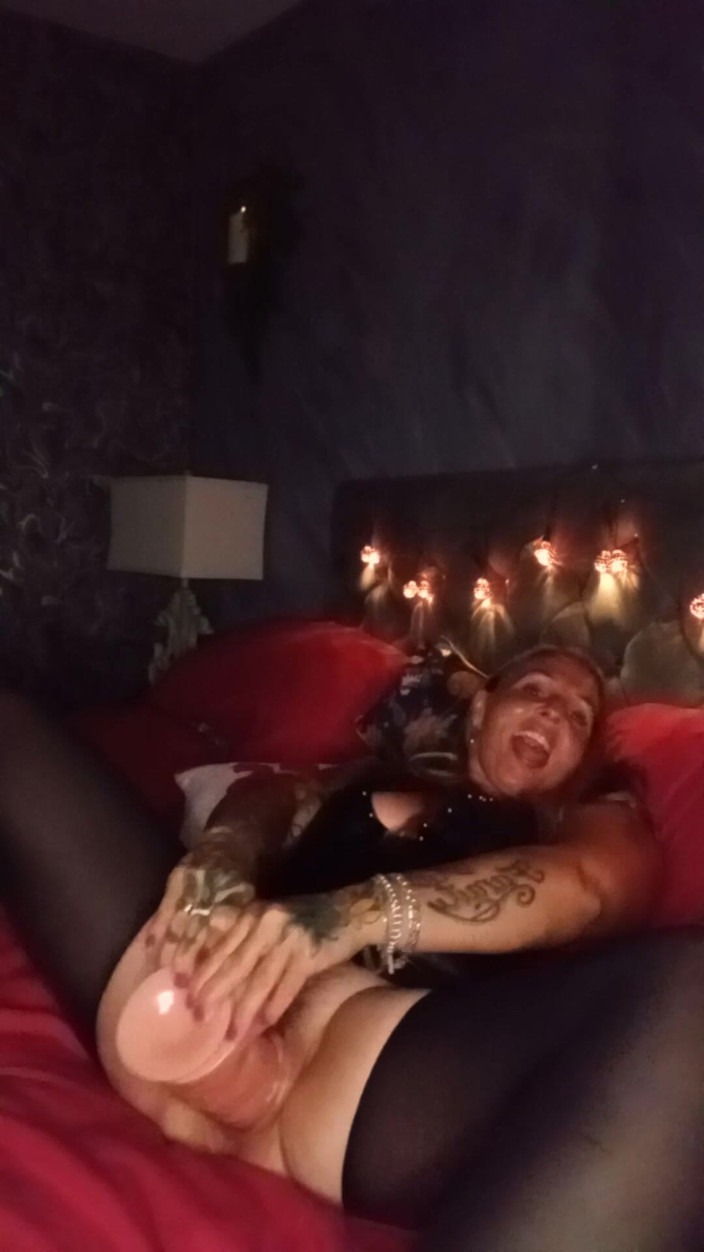 Kitty James: Black Pvc-3 Toys Orgasm