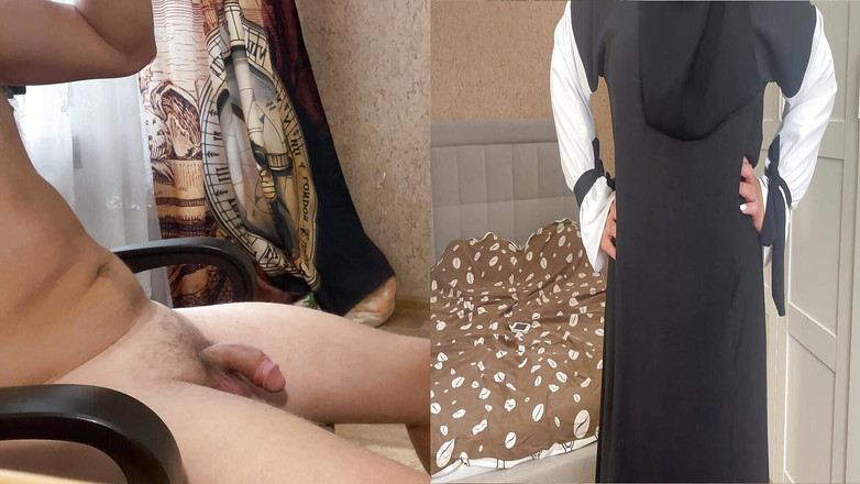 Lux Eva: Aziza는 전화로 이야기하고 있었지만 알몸의 페니스를 보았을 때 전화를 끊고 그에게 자신을 주었습니다.