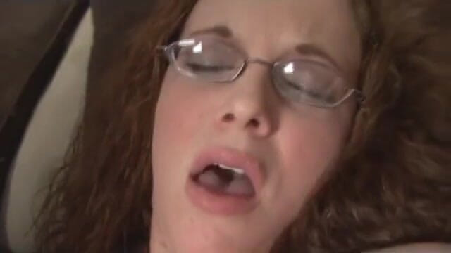 Hard raw sex: Brunette with Curly Hair Slowly Fucking Herself with Glass Dildo