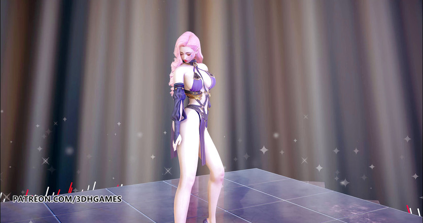 3D-Hentai Games: Wisin &amp; Yandel - Ikuti striptis seksi Seraphine