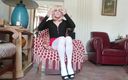 Faustine: Sexy Blonde Shemale Crossdresser Sissy Crossdresser White Stockings and High...