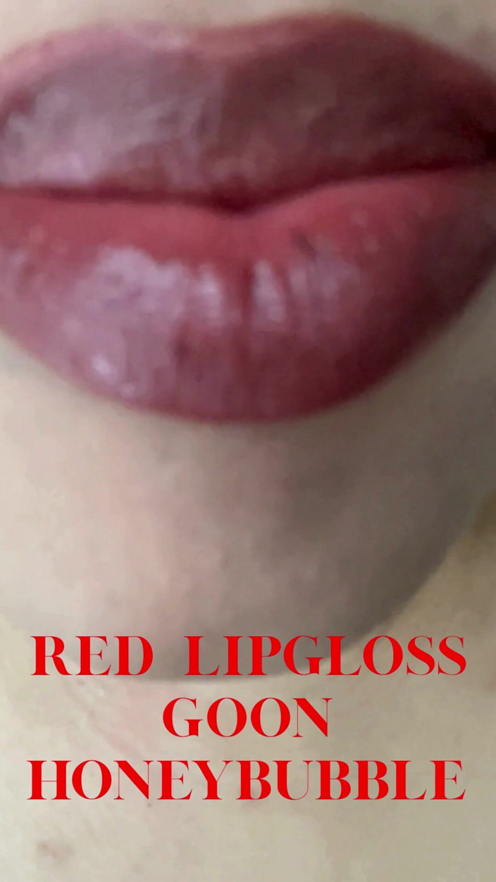 honeyblubbleaudios: Applying Red Lipgloss Lip Fetish, Gooning, Femdom, Findom