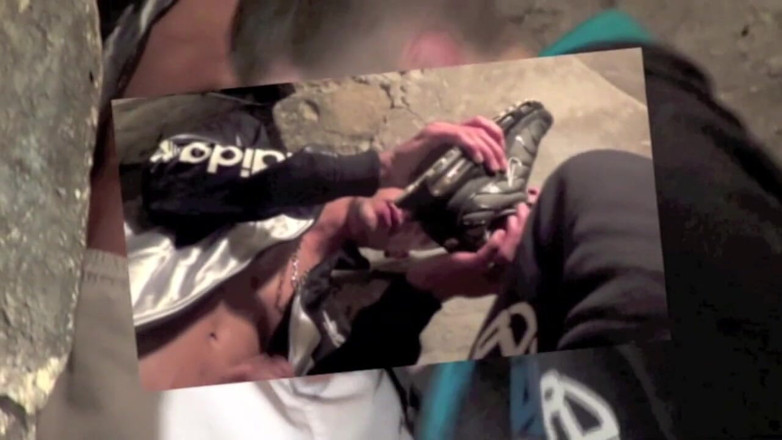 French twinks amator sextapes: Fabien scopata da un cazzo arabo XXL con le sneakers