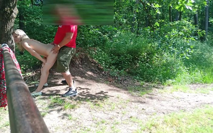 Street bitch milf: Old Sexy Hitchhiker Whore From Street Fucked in Forest with...