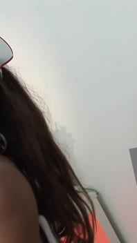 Wild Latina nurse get her pussy banged on a white couch