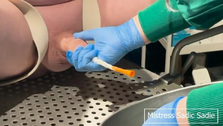 Sadic Sadie: A Simple Catheter Demonstration, Widen His Urethra