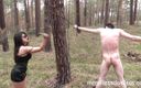 Merciless Dominas: Whipping in the wood