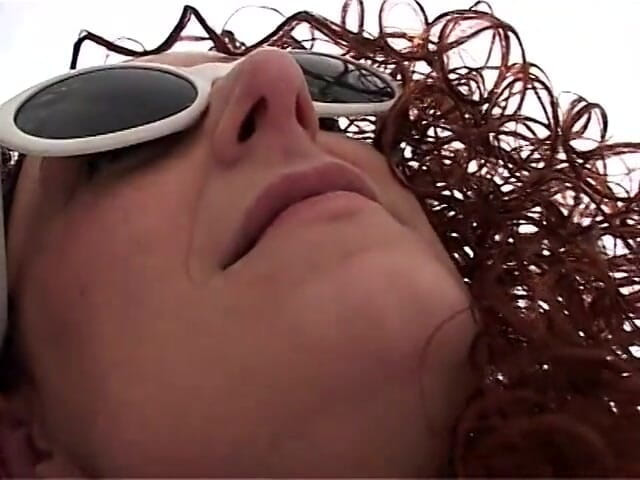 Real Home Made: Amateur redhead filmed while she sucks a cock