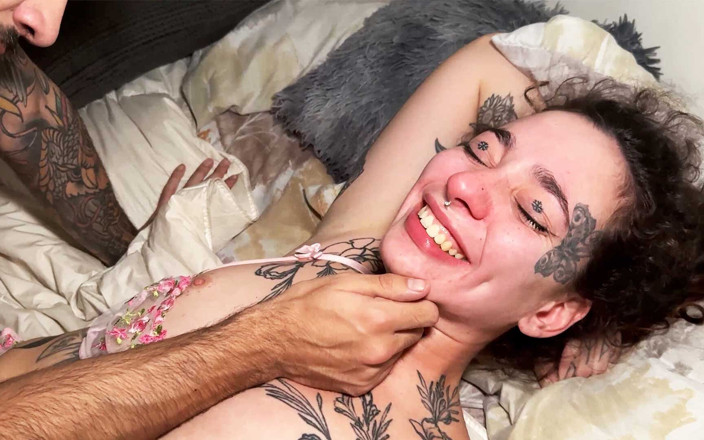 Shady Sluts: Tattooed Submissive Can't Control Her Excitement as She Receives Rough...