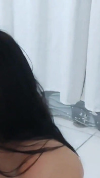 Maid in Dress Shows Red Panties to Seduce Boss