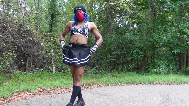miikakawaiii: Emo Femboy Almost Caught Twerking and Cumming at Abandoned Parking...