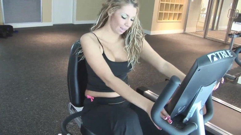 Xtime Network: Hot blonde MILF sucks her trainer's cock