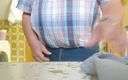 Karlchengeil: Clothed Wankingwith Wifes Dirty Pants and Hot Balls