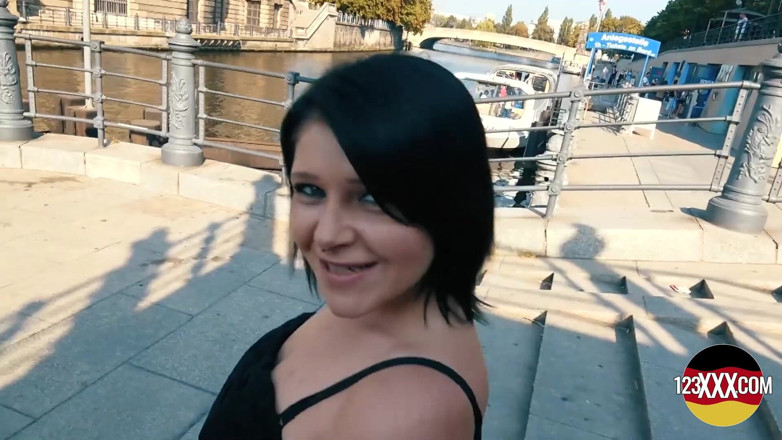 123XXX - 100% Amateurs: Dark Haired Babe Getting a Private Room in a Hostel